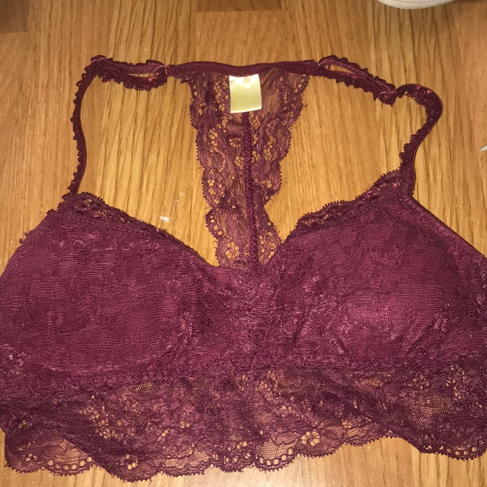 Maroon Lace Bralette from Tilly’s